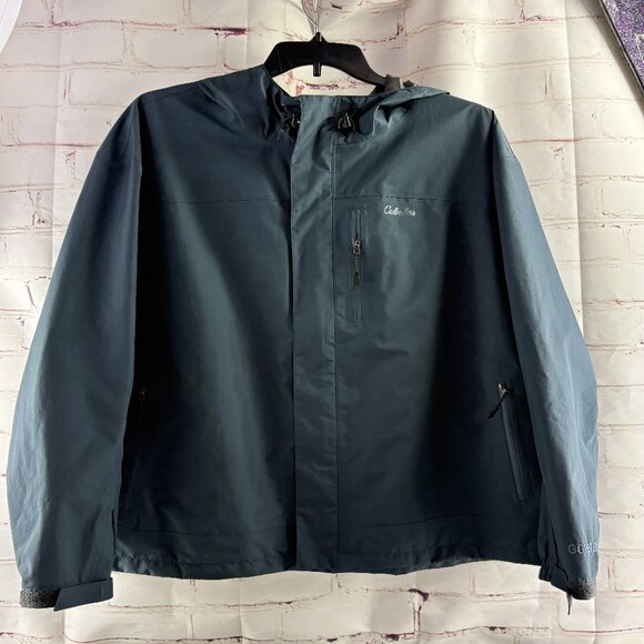 Cabela's Goretex Waterproof / Windproof Rain Hooded Full Zip Jacket 3XL - Picture 2 of 8